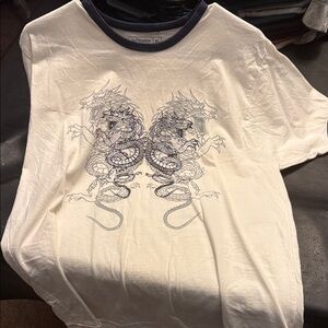 White Dragon Graphic Tee